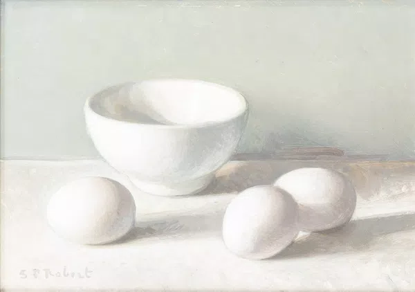Steven-Paul Robert (1896-1985), "Nature morte aux trois œufs" — DognyAuction