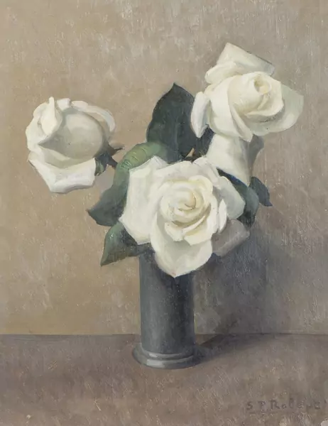 Steven Paul ROBERT (1896-1985), 'Les roses blanches', huile — DognyAuction