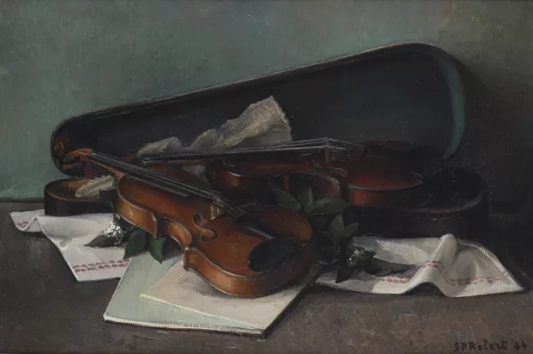 Steven-Paul Robert — Steven Paul ROBERT (1896-1985) "Les violons" 1944
