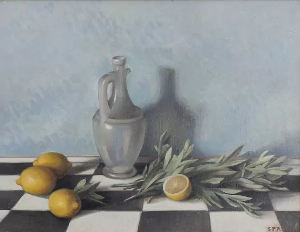 Steven Paul ROBERT (1896-1985), 'Nature morte à la carafe et citrons', huile — DognyAuction