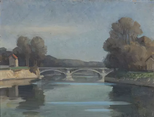 Steven Paul ROBERT (1896-1985), 'Paysage fluvial', huile — DognyAuction