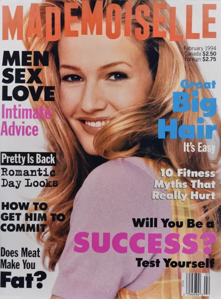 Sylvie Fleury — Men Sex Love (Mademoiselle, February 1994)