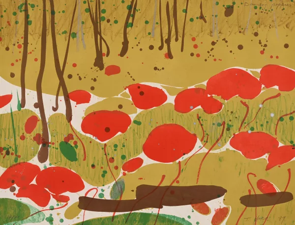 Teruko Yokoi — 3 Blätter: Dancing poppies (2), Ohne Titel, 1989