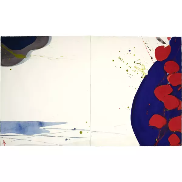Teruko Yokoi — Ohne Titel Diptychon — Galerie Kornfeld
