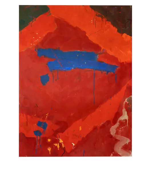Teruko Yokoi — Red Diamond with Blue — Galerie Kornfeld