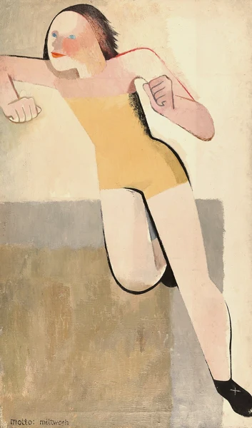 Theo Eble — Motto: Mittwoch (Detailentwurf für Schulhauswandbild), 1940