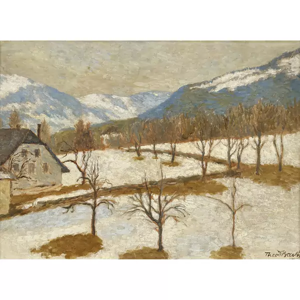 Voralpenlandschaft im Vorfrühling
