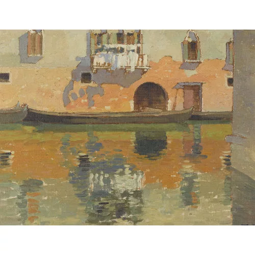 Théodore Delachaux — Kanalpartie in Venedig.