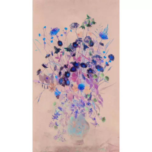 Theo Glinz — Stillleben mit Feldblumen in einer Vase.
