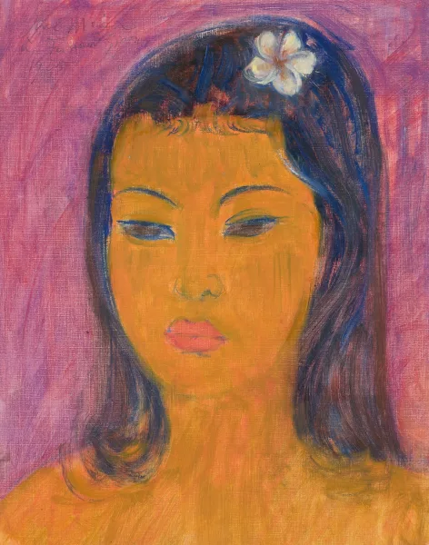 Theomeier genannt Meier aus Bali — Portrait einer jungen Balinesin, 1955