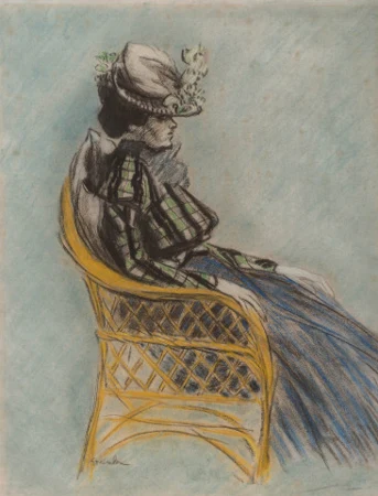Jeune femme assise