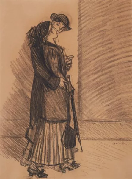 Théophile-Alexandre Steinlen — Junges Paar auf der Straße