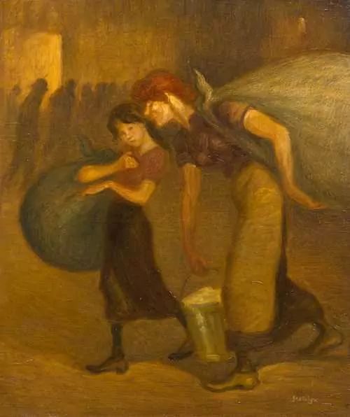 THÉOPHILE ALEXANDRE STEINLEN — Les Blanchisseuses. Circa 1892. — Koller Auktionen
