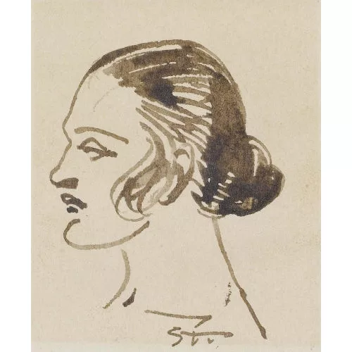 Théophile-Alexandre Steinlen — Profil de femme.