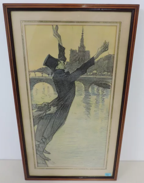 Théophile-Alexandre Steinlen — Le Sucidé se jetant dans la Seine