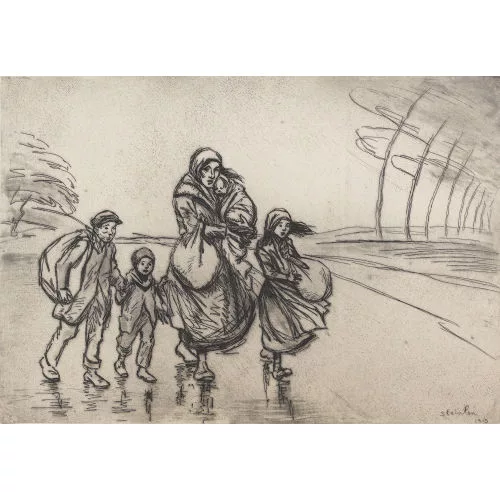 Théophile-Alexandre Steinlen — Scène de l′exode.