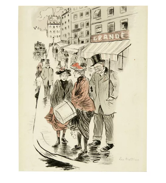 Théophile-Alexandre Steinlen — Les trottins (Die Hutmacherinnen)