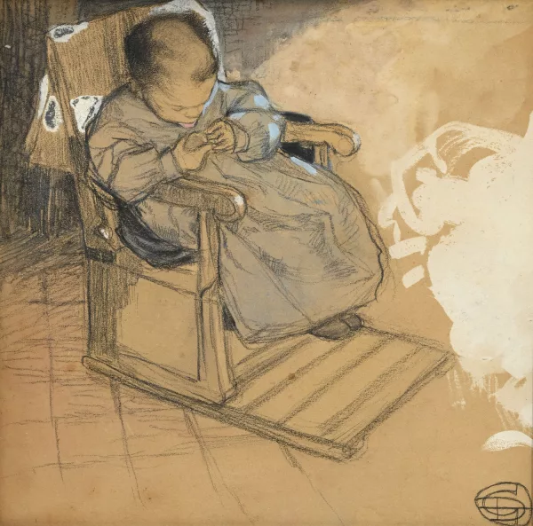 Théophile-Alexandre Steinlen — Enfant sur une chaise