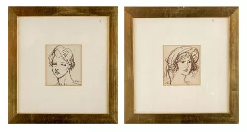 Théophile Alexandre Steinlen (1859-1923), "Deux portraits de femmes". — DognyAuction