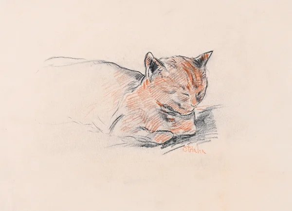Théophile Alexandre Steinlen — Chat dormant