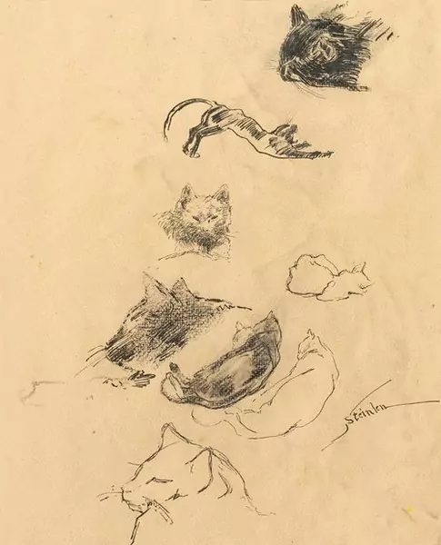 THÉOPHILE ALEXANDRE STEINLEN — Katzenstudien. — Koller Auktionen
