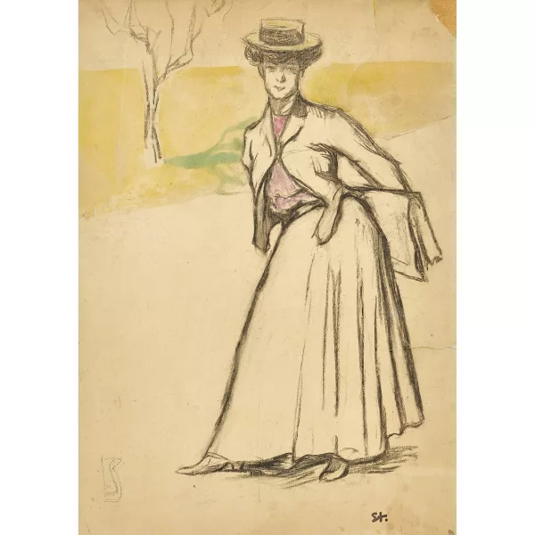 Théophile-Alexandre Steinlen — Jeune femme.