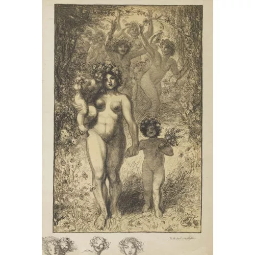 Théophile-Alexandre Steinlen — Im Paradies.