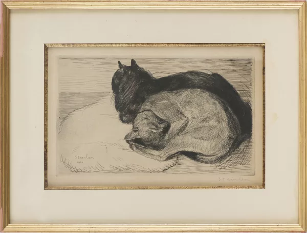 Théophile-Alexandre Steinlen — Deux chats dormant
