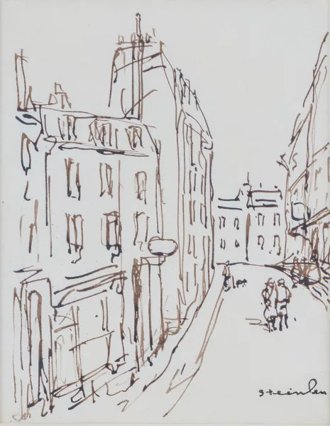 Théophile-Alexandre Steinlen — Rue avec piétons