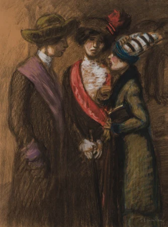 Trois femmes en discussion