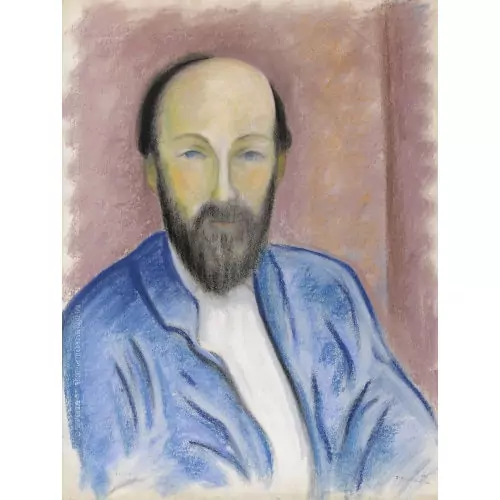 Porträt eines Herrn in blauem Jacket