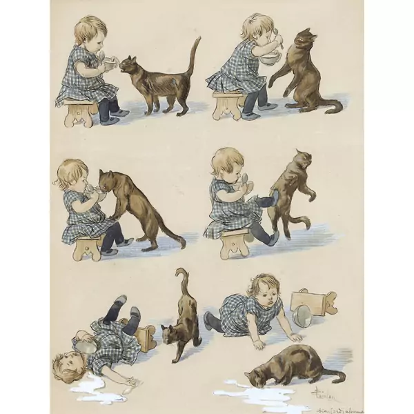 L′enfant et le chat