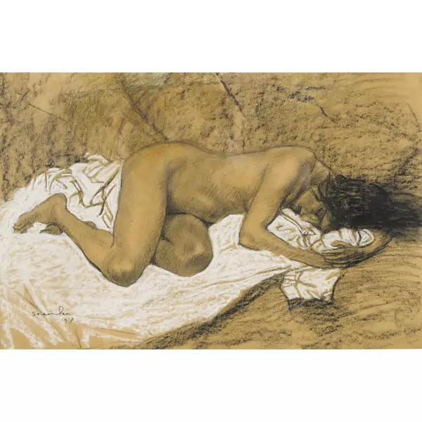 "Nu couché"