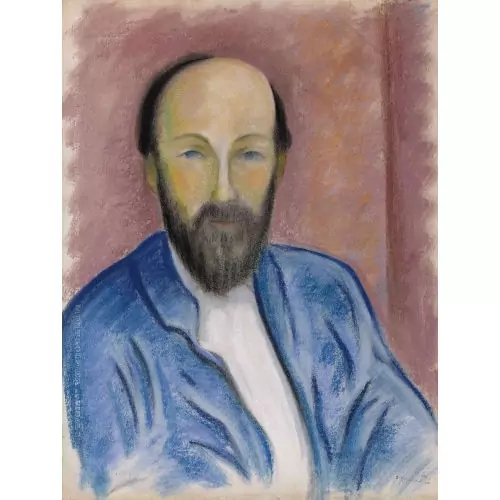 Porträt eines Herrn in blauem Jacket