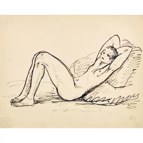 Femme allongée
