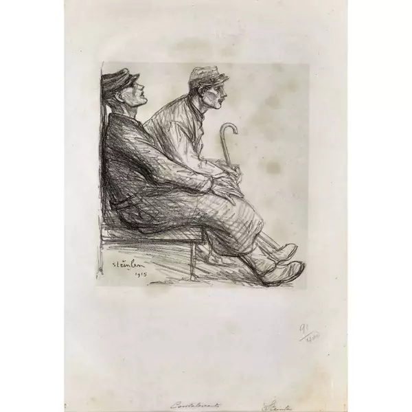 Sitzende Männer
