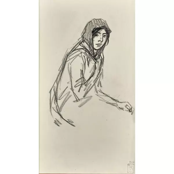 Frau mit Kopftuch