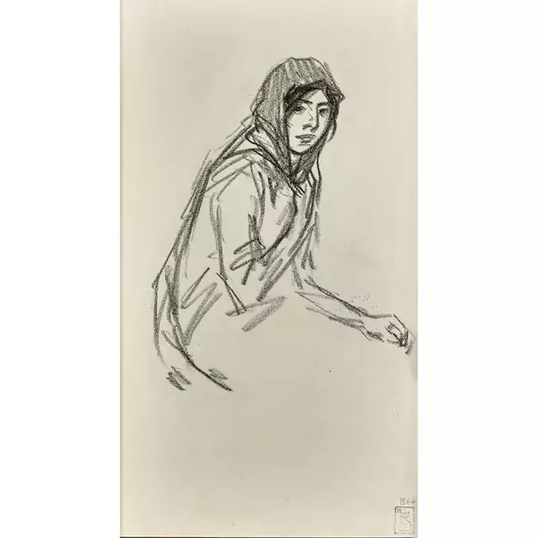 Frau mit Kopftuch