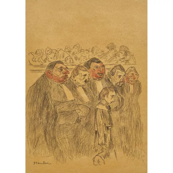 Théophile-Alexandre Steinlen — "Le Tribunal".