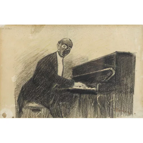 Théophile-Alexandre Steinlen — Le Pianiste.