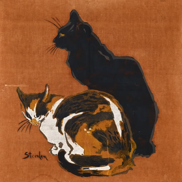 Théophile Alexandre Steinlen — Zwei Katzen