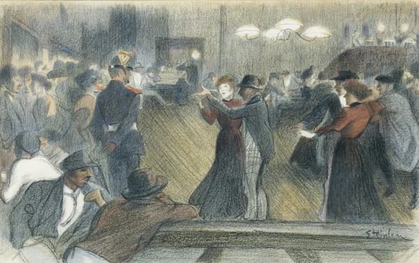 Théophile-Alexandre Steinlen — LE BAL MUSETTETHE DANCE