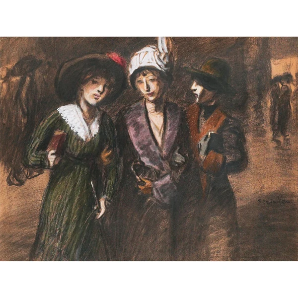 Théophile-Alexandre Steinlen — TROIS FEMMES THREE WOMEN