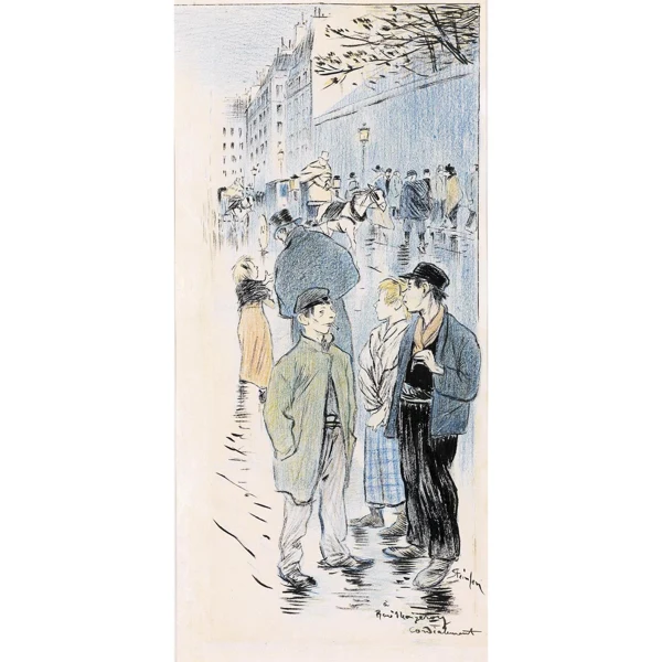 Théophile-Alexandre Steinlen — LES GAMINS DES RUES THE STREET ROAMERS