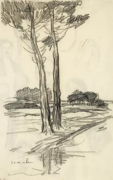 Deux arbres/Etude de personnages