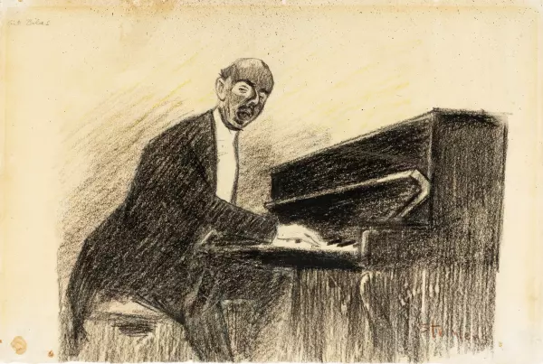 Le Pianiste / Verso drei Kopfstudien und Studie einer Ballerina