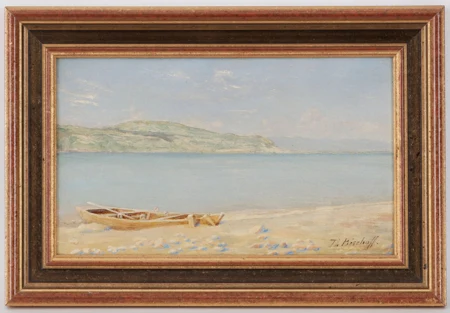 Barque au bord du lac
