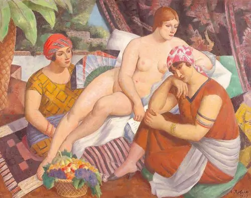 THÉOPHILE ROBERT — Akt zwischen zwei Bediensteten. 1927. — Koller Auktionen