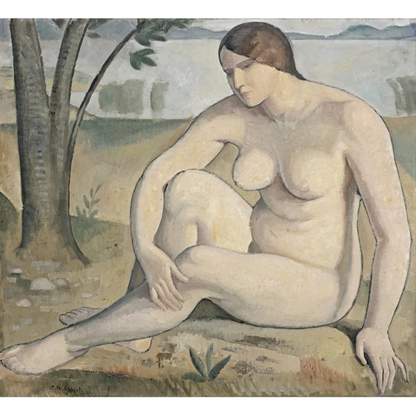 Théophile Robert — GRAND NU ASSISGRAND NUDE SITTING