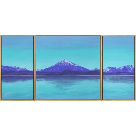 Thunersee mit Niesen. Triptychon
